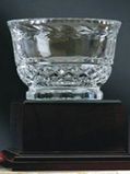 Custom Hand Crafted Crystal Bowl Award (6
