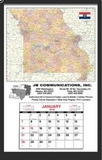 Custom Small State Maps Year-In-View Calendar - Iowa, 20 1/2