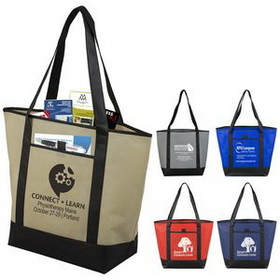 Custom 80Gsm Non-Woven The City Life Tote Bag, 17 1/2" W X 13 1/2" H X 6" D