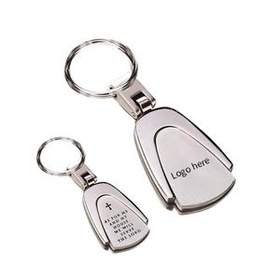 Custom Metal Customized Design Handy Key Ring, 3 1/2" L x 1 1/4" W x 5/16" Thick