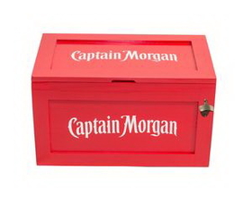 Custom Wood Cooler Box, 25.5" W x 15.5" H x 15.5" D