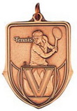 Custom 100 Series Stock Medal (Male Tennis Player) Gold, Silver, Bronze