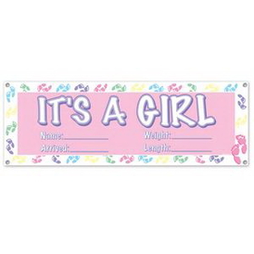 Custom It's A Girl Sign Banner