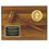 Custom Walnut Gavel On Genuine Walnut Plaque W/Screened Plate & 2" Medallion Space (9"X12"), Price/piece
