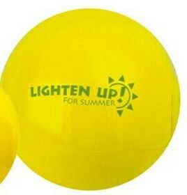 Custom 9" Inflatable Solid Yellow Beach Ball