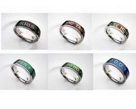 Custom Color Changed Mood Ring, 3/4" D