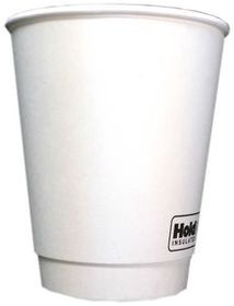8 Oz. Double Walled Paper Cup (Blank), 4" H x 3.625" Diameter