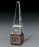 Custom Glass Jewels Ii Crystal Award, 3 1/4