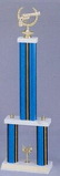 Custom Blue Holographic Round Column 25