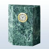 Custom Green Marble Block Clock (Sand Blasted), 6