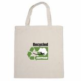 Custom Recycled Cotton Budget Tote Bag