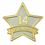Blank Year Of Service Star Pin - 14 Year, 7/8" W, Price/piece