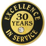 Blank Excellence In Service Pin - 30 Years, 3/4