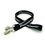 Custom 3/4" Detailed Coarse Weave Lanyard w/ Double Standard Attachment, Price/piece