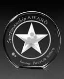 Custom Afterglow Crystal Award (3 1/2