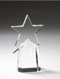 Custom Optic Crystal Star Award - 7 1/2