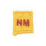 Custom State Shape Embroidered Applique - New Mexico