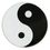 Blank Taoism Yin Yang Enamel Pin, 7/8" W, Price/piece