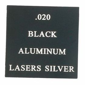 Custom Black Aluminum Engraving Sheet Stock (12"X24"X0.02")