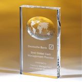 Custom Awards-optical crystal award/trophy 7 inch high, 4 3/8