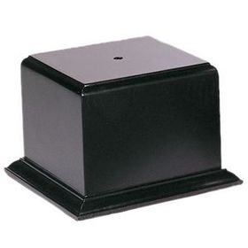 Blank Satin Black Bowl Or Cup Platform Base (3 1/8"X3 1/8"X2 3/4")