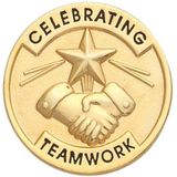 Blank Corporate Award Lapel Pins (Celebrating Teamwork), 1