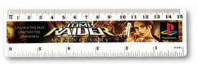 Custom Plastic 6" Ruler w/ Inch & Metric Scale (Full Color Digital/ Front Imprint)