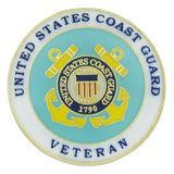 Blank Military - U.S. Coast Guard Veteran Pin, 1