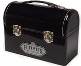 Custom Black Domed Lunch Box with screen print