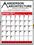 Custom Red/Black Memo Minder Wall Calendar w/ 1 Color Imprint - Thru 05/31/12, Price/piece