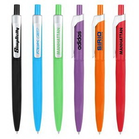 Custom Colorful Series Plastic Ballpoint Pen, 5.63" L x 0.43" W