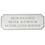 Blank Silver Aluminum Embossed Plate W/Beveled Edge & Notched Corners (2 7/8"X1 1/16"), Price/piece