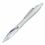 Custom Curved Silver Pen with Marbleized Grip - Silver (SCREENED), Price/piece