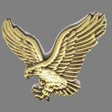 Blank Eagle Pin - Bronze, 3/4