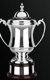 Custom Swatkins Champions Plain Concave Cup Award w/ Lid (12
