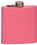 Custom 6 oz. Matte Pink Stainless Steel Flask, 3 3/8" W x 4 1/4" H x 7/8" Thick, Price/piece