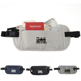 Custom Travel Money Belt Waist Bag, 9.84" W x 5.12" H