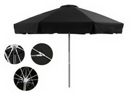 Custom Commercial Grade Wood Market Umbrella, 9.0' W