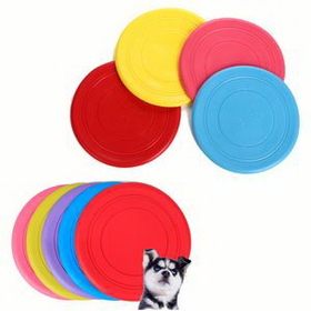 Custom Silicone Flying Disc Dog Toys, 7" L x 7" W