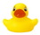 Custom Rubber Itty Bitty Duck, 2" L x 2" W x 1 1/2" H, Price/piece