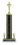 Custom Green Splash Striped Single Column Trophy w/Figure (19 1/2"), Price/piece