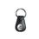 Custom Eclipse Black 3/4" Continuity Leather Key Tag w/ Nickel Cable, Price/piece