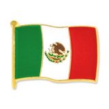 Blank Mexico Flag Pin, 3/4