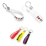 Custom Silicone Keychain with Color Filled, 8