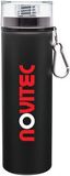 Custom 28 Oz. Matte Black/Black H2Go Trek Aluminum Water Bottle, 9 1/2