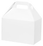 Custom White Gable Box, 8 1/2