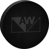 Custom Black Circle Acrylic Paper Weight (4