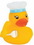 Custom Mini Rubber Chef Duck, Price/piece