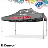 Custom Endeavor 10' x 15' Color Imprint Professional Tent w/ Aluminum Frame