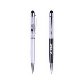 Custom Stylus Ballpoint Pen, The Crystalis Stylus & Pen, 5" L x 1/2" W